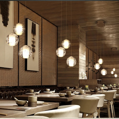Cristallo | Pendelleuchte – Verstellbar mit Kristallglas für Esszimmer