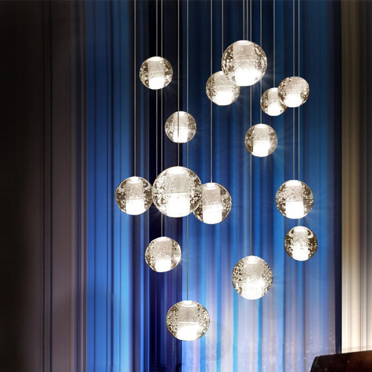 Cristallo | Pendelleuchte – Verstellbar mit Kristallglas für Esszimmer