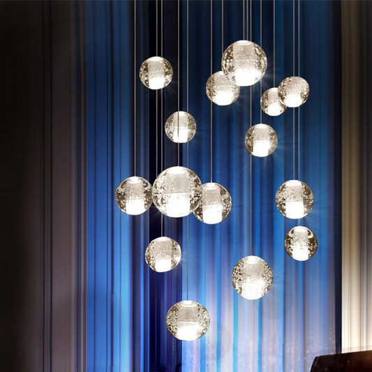 Cristallo | Pendelleuchte – Verstellbar mit Kristallglas für Esszimmer