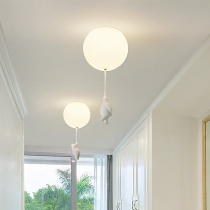 BärBallon | LED Kinderzimmerlampe – Verspielte Deckenleuchte mit süßem Bär & bunten Luftballons
