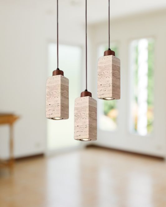 NaturLicht Pendelleuchte | Elegante Beleuchtung mit natürlichem Stein-Charme