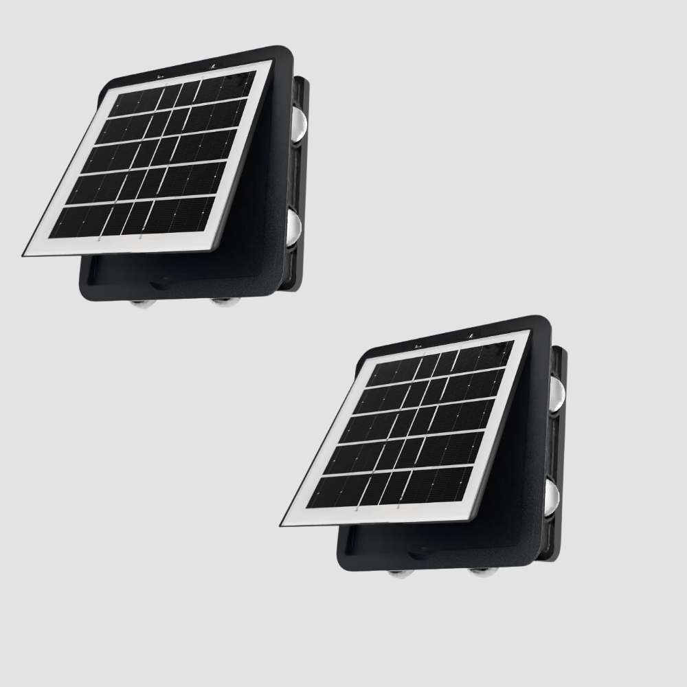 SensoLuma | Intelligente Solarwandleuchte mit Dämmerungssensor und warmem Licht