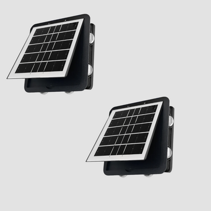 SensoLuma | Intelligente Solarwandleuchte mit Dämmerungssensor und warmem Licht