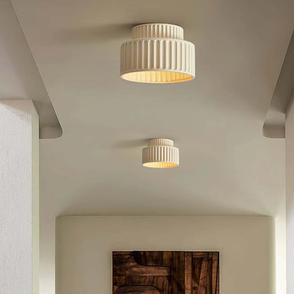Die Königliche Krone – Elegante LED-Deckenleuchte - Beige