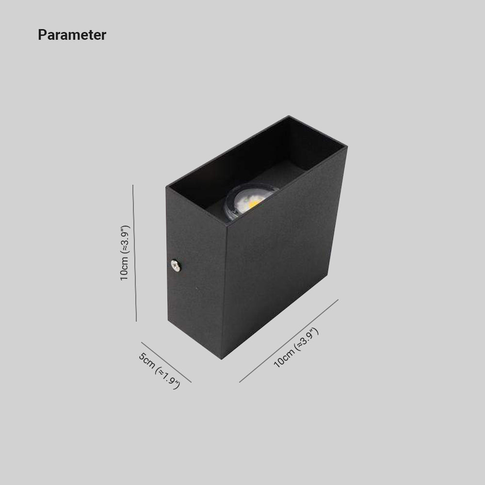 LumenLicht | Moderne LED Außenwandleuchte Weiß/Schwarz Metall für Garten & Flur
