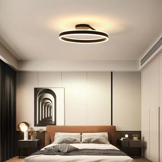 RottoLicht | Moderne LED-Deckenleuchte Ring Schwarz/Weiß – Eleganz und Funktion für Wohnzimmer & Flur