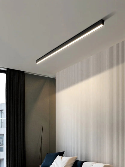 LineaLux | LED-Deckenleuchte – Dimmbares Lineares Design aus Metall & Acryl