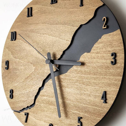 HolzLuxus Stilvolle und Elegante Wanduhr