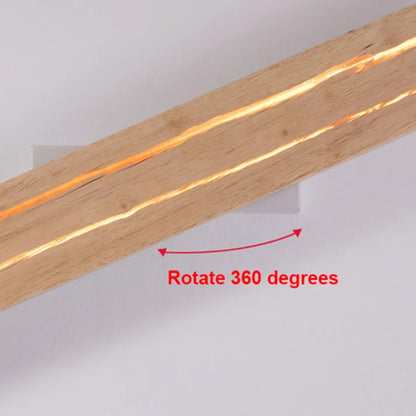 CrackLume | Holz-Wandleuchte – Moderne LED-Lampe mit Rissmuster aus Holz & Acryl, Warmes Licht