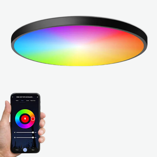 Belloraa | Intelligente WiFi-BLE-LED-Deckenleuchte, 24 W, RGBCW, Innenbeleuchtung, APP, Sprachsteuerung