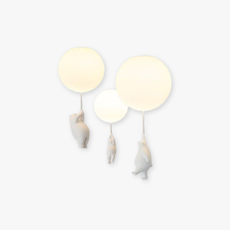 BärBallon | LED Kinderzimmerlampe – Verspielte Deckenleuchte mit süßem Bär & bunten Luftballons