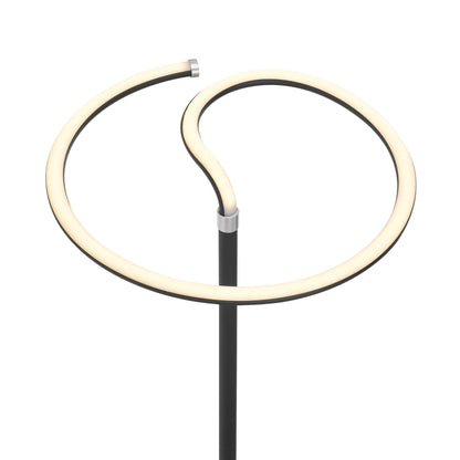 Elegante schwarze LED-Stehlampe Jaris
