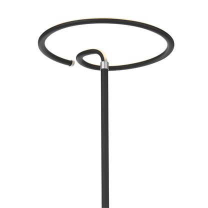Elegante schwarze LED-Stehlampe Jaris