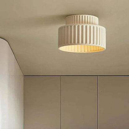Die Königliche Krone – Elegante LED-Deckenleuchte - Beige