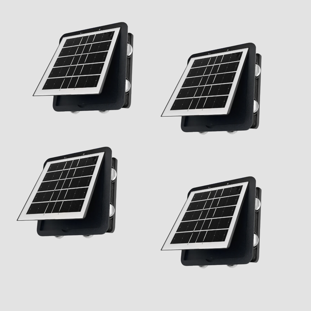 SensoLuma | Intelligente Solarwandleuchte mit Dämmerungssensor und warmem Licht