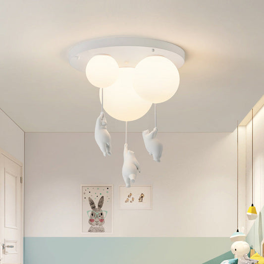 BärBallon | LED Kinderzimmerlampe – Verspielte Deckenleuchte mit süßem Bär & bunten Luftballons
