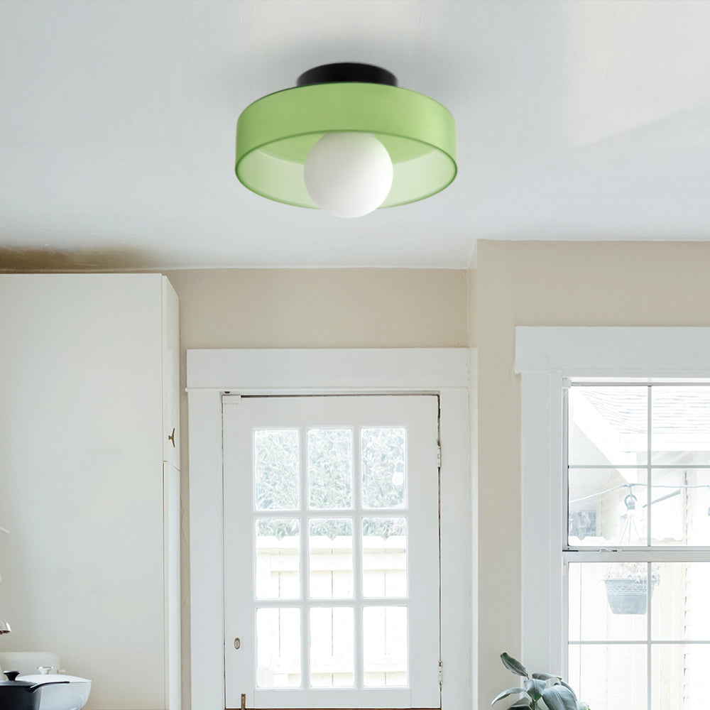 LumoCirca | Runde LED-Deckenleuchte – Minimalistische Glaslampe, Modernes Design, Energieeffizient