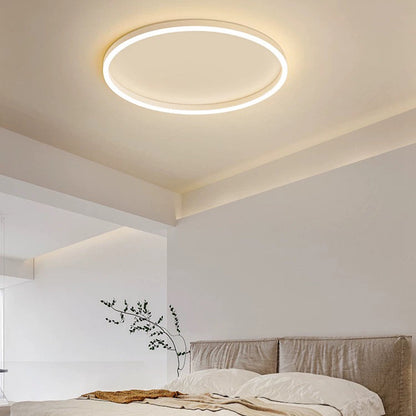 EclipseAura | Moderne LED-Deckenleuchte – Dimmbares, Ring-Design aus Metall in Schwarz/Weiß/Gold für Wohnzimmer & Schlafzimmer