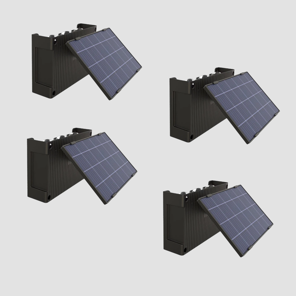 SensoLuma | Intelligente Solarwandleuchte mit Dämmerungssensor und warmem Licht