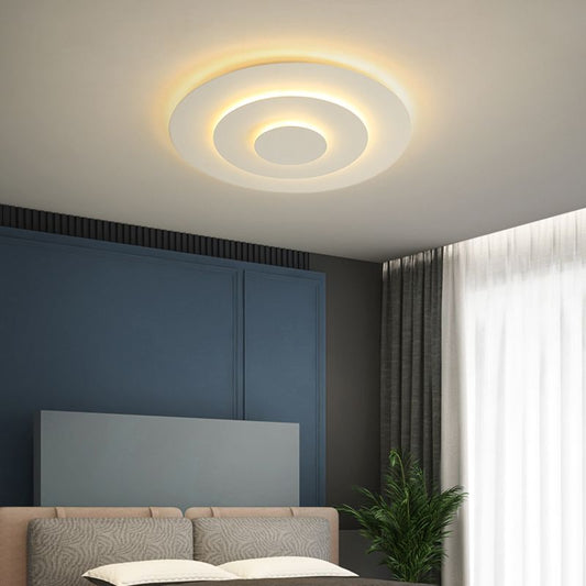LuminoraHex LED-Deckenleuchte, Weiß  – Stilvolles Acryl & Metall