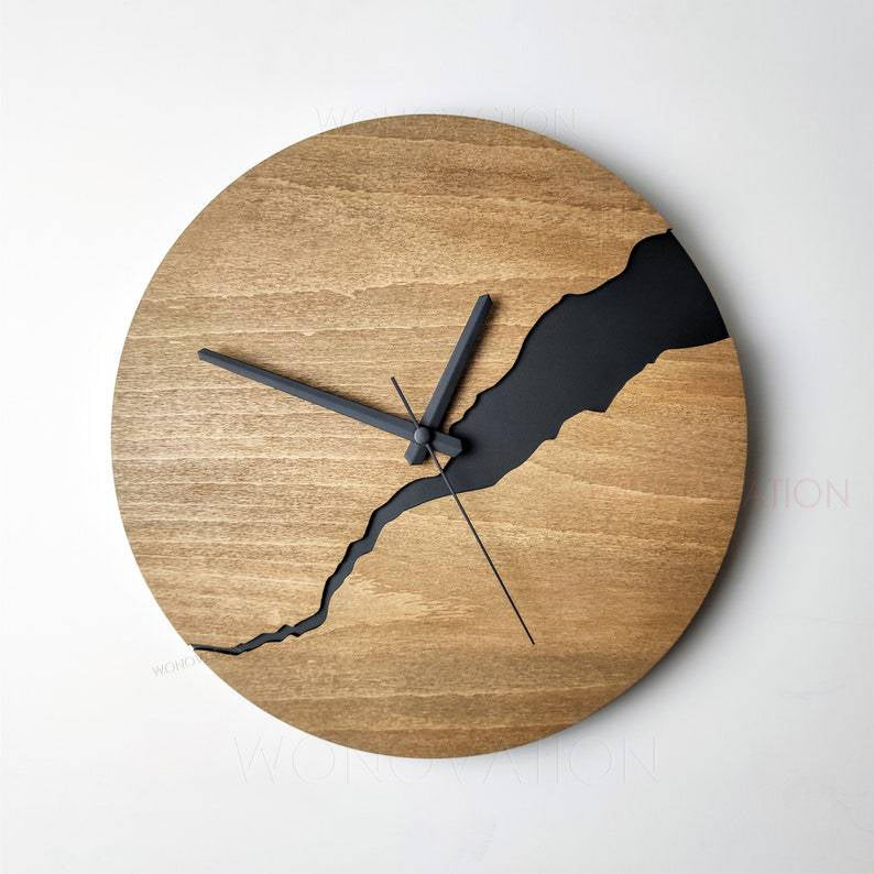 HolzLuxus Stilvolle und Elegante Wanduhr