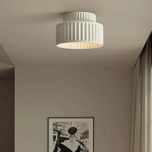 Die Königliche Krone – Elegante LED-Deckenleuchte - Beige