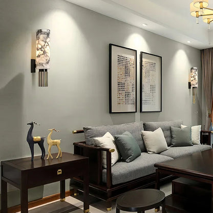 Clyrona | Wandleuchte – Elegantes Marmor-Design mit E27 Fassung
