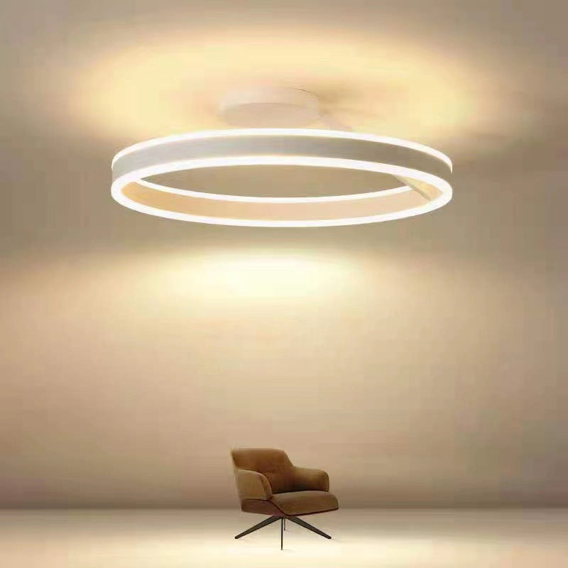 RottoLicht | Moderne LED-Deckenleuchte Ring Schwarz/Weiß – Eleganz und Funktion für Wohnzimmer & Flur