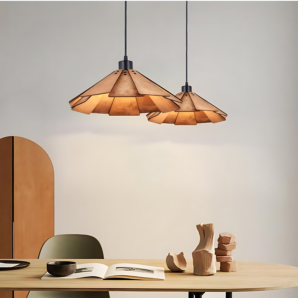 RetroMuto | Vintage LED-Hängelampe für stilvolle Beleuchtung - Ebenholzbraun