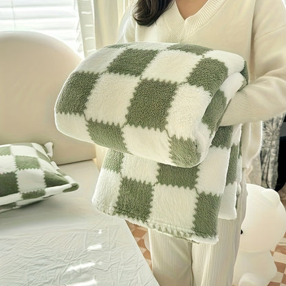 Gemütliche traditionelle Karodecke aus Flanell - Warm und Waschbar