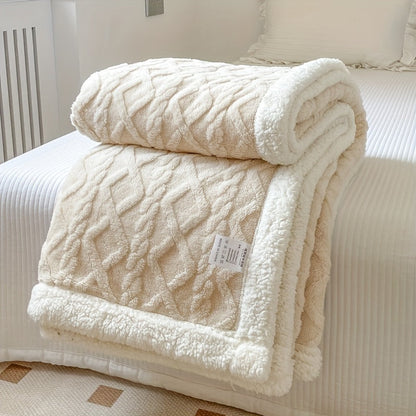 Wendbare Fleece-Decke - Dickere Sofadecke für Herbst und Winter, Geeignet für Alle Jahreszeiten