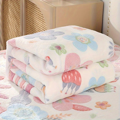 Blumenflanell-Decke - Weich, Warm und Fleckenbeständig