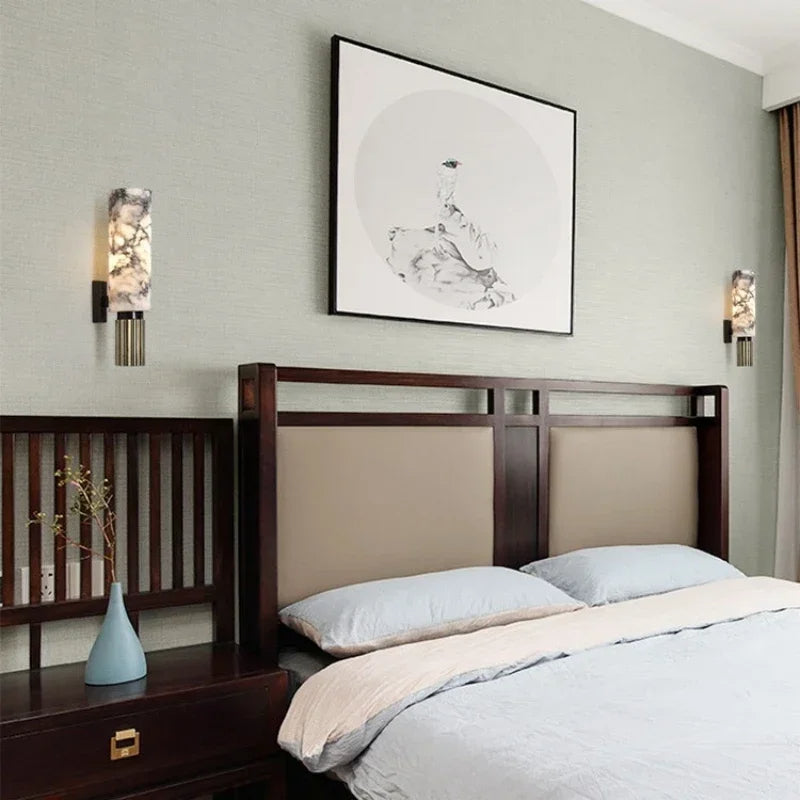 Clyrona | Wandleuchte – Elegantes Marmor-Design mit E27 Fassung