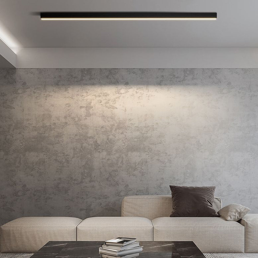 Moderne LineaLux LED-Deckenleuchte in Schwarz, schlankes Design für stilvolle Räume