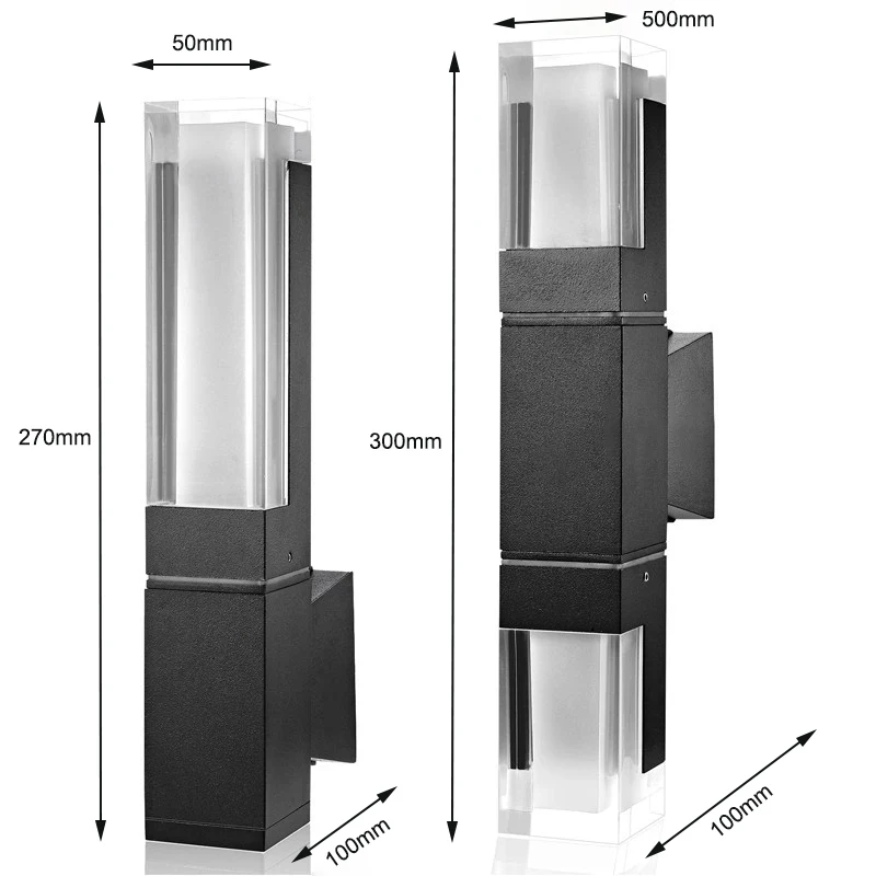 LumoGraph | Aluminium LED Außenwandleuchte Schwarz | Wetterfest & Energiesparend