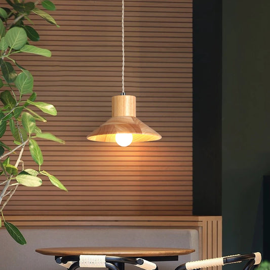 HolzLumen | Moderne Deckenleuchte - Holz-Pendelleuchte