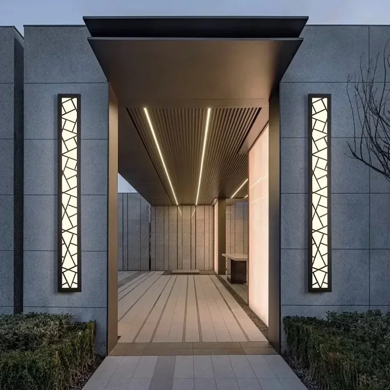LumoEdge | Schwarze LED Wandleuchte aus Aluminium | Wetterfest & Energiesparend