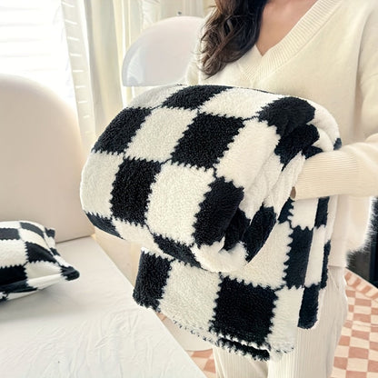 Gemütliche traditionelle Karodecke aus Flanell - Warm und Waschbar