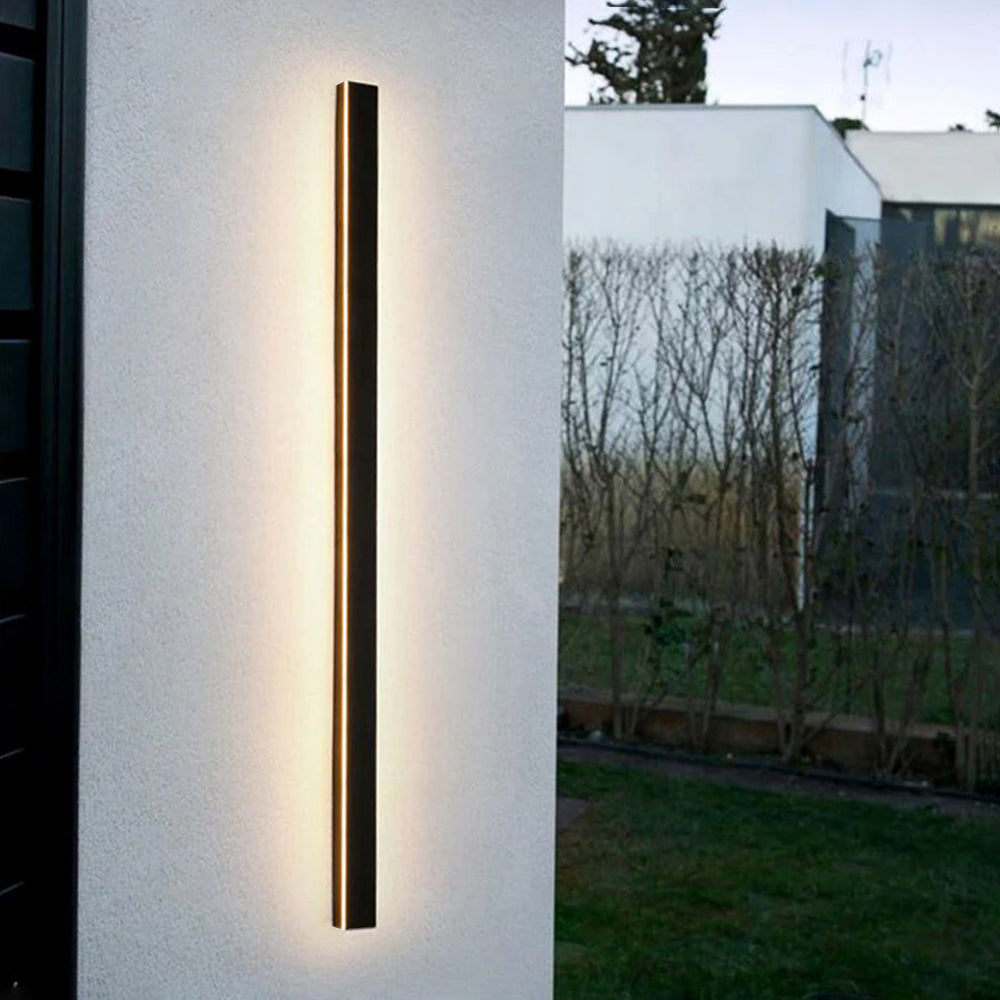 Stilvolle LED-Außenwandleuchte IP65 | Minimalistische, wetterfeste Wandlampe aus Metall & Acryl für Garten, Terrasse und Korridor – dimmbar, energieeffizient & optional mit Bewegungssensor