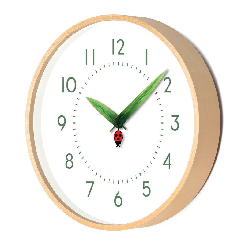 Ewige Vögeluhr – Einzigartige Wanduhr mit Marienkäfer- und Schmetterlingsdesign