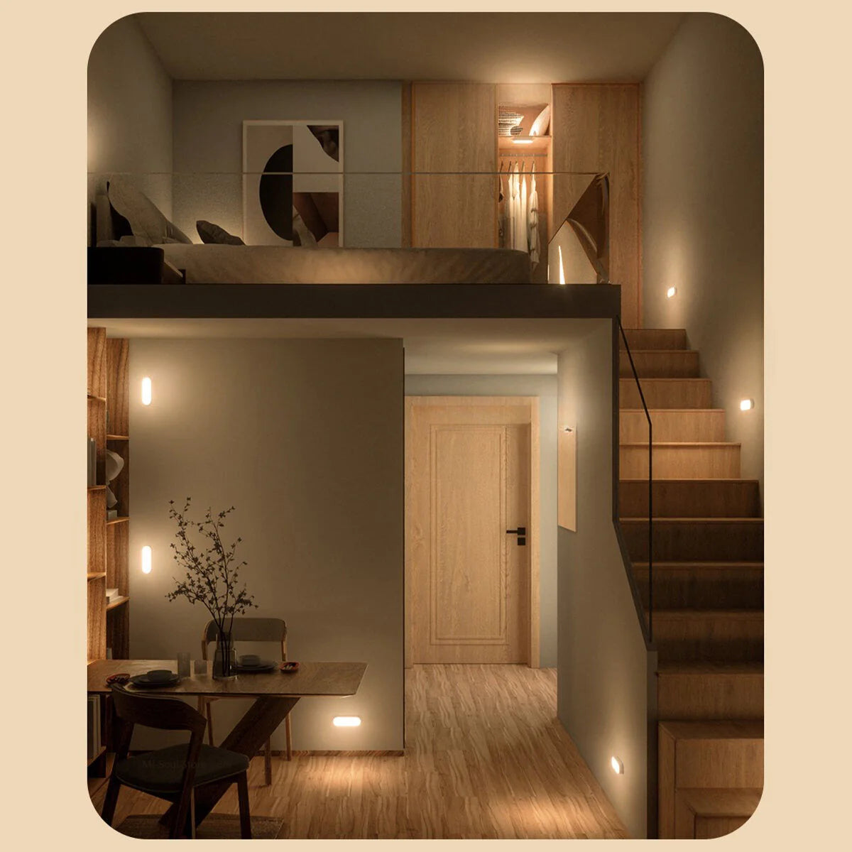 StickyGlo | LED USB Aufladbare Kabellose Bewegungsmelder-Wandlampe