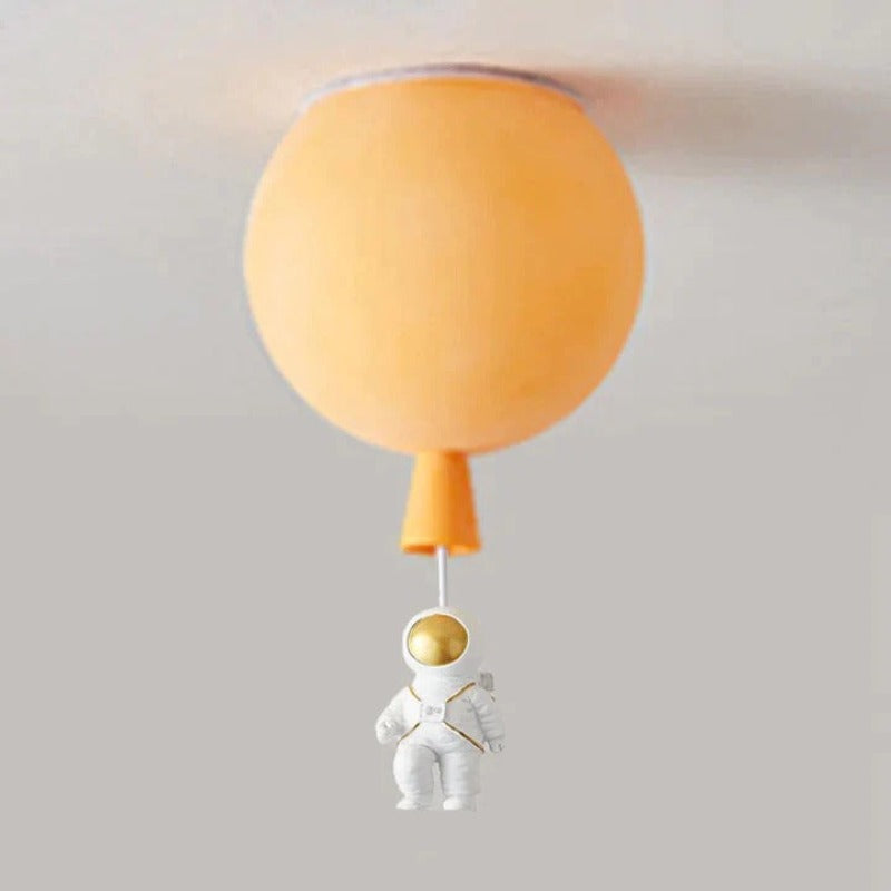 Gagarin | Astronauten-Ballon LED Deckenleuchte – 8 Farben, Fantasievolles Design für Kinderzimmer