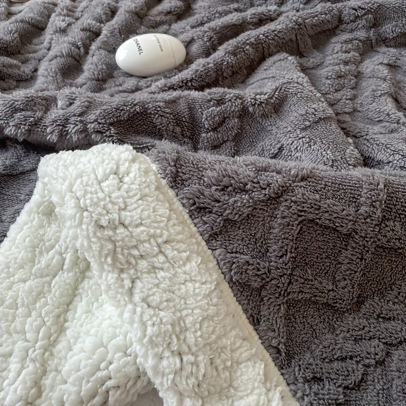 Wendbare Fleece-Decke - Dickere Sofadecke für Herbst und Winter, Geeignet für Alle Jahreszeiten