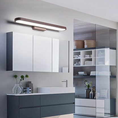 LichtFlair | Moderne Lineare Wandleuchte - Schlafzimmer/Badezimmer Metall