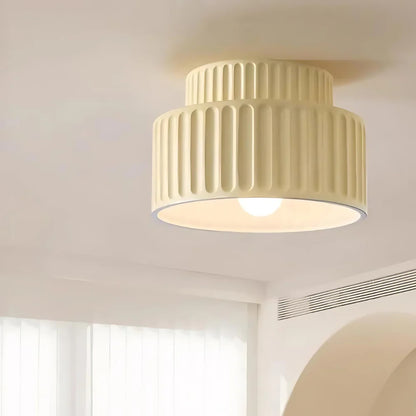 Die Königliche Krone – Elegante LED-Deckenleuchte - Beige