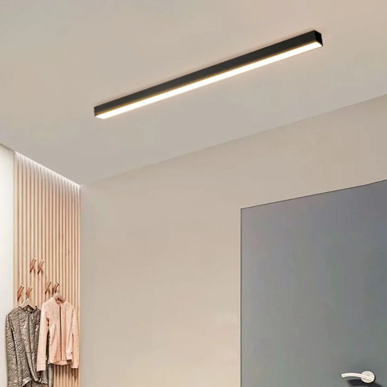 LineaLux Pluss | Outdoor LED-Deckenleuchte – Wetterfeste IP65 Lampe in Schwarz & Weiß, Modernes Lineares Design, Dimmbar, Für Terrasse, Balkon & Hauseingang8