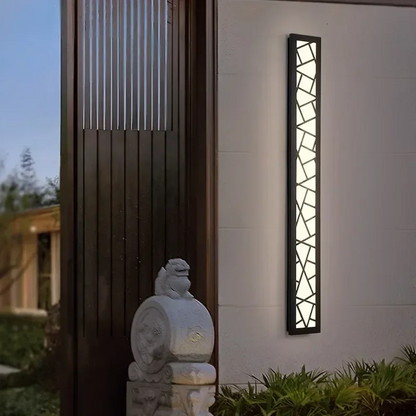 LumoEdge | Schwarze LED Wandleuchte aus Aluminium | Wetterfest & Energiesparend