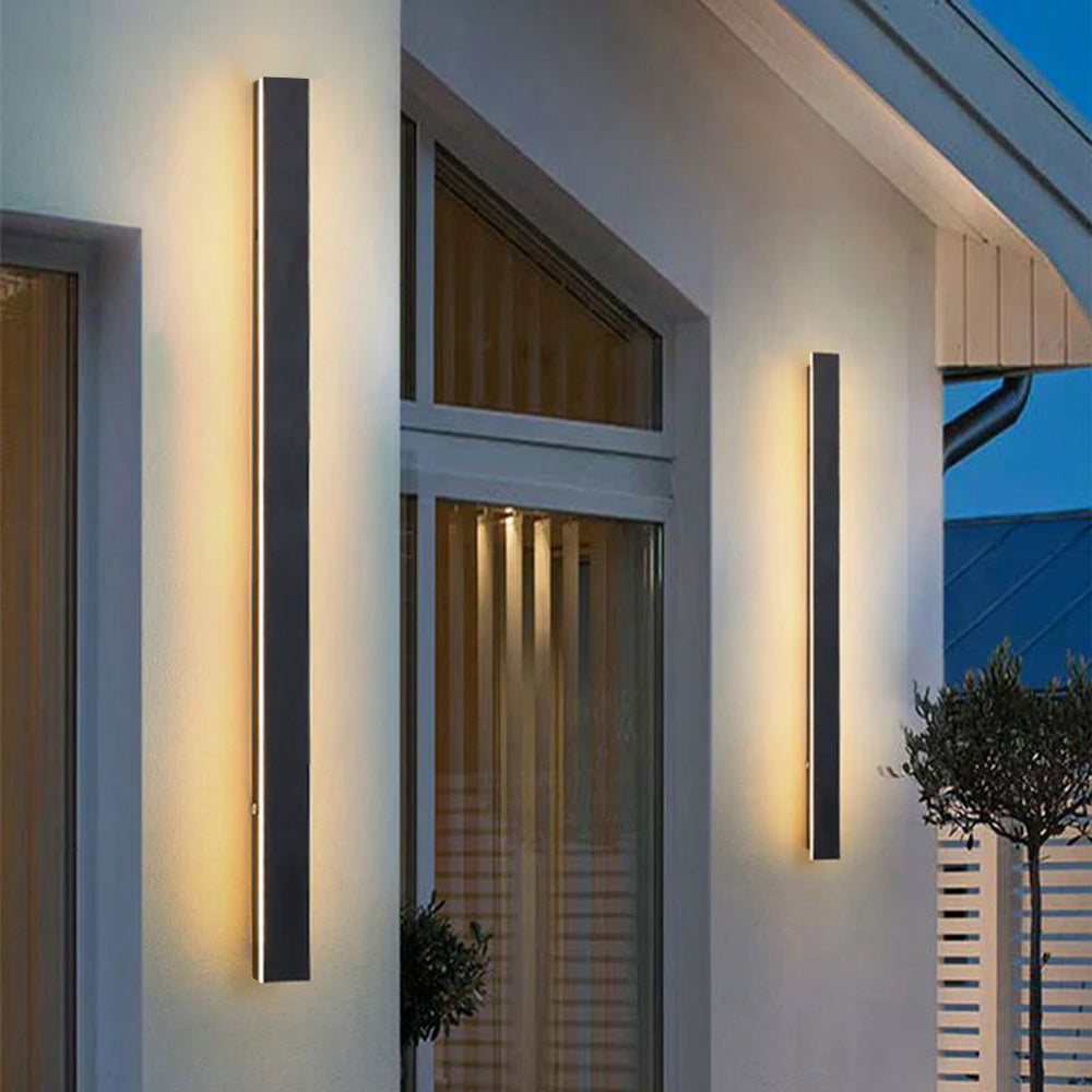 Stilvolle LED-Außenwandleuchte IP65 | Minimalistische, wetterfeste Wandlampe aus Metall & Acryl für Garten, Terrasse und Korridor – dimmbar, energieeffizient & optional mit Bewegungssensor