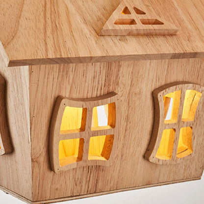 HolzZauber | Kinderzimmer- LED Deckenleuchte – Dimm­bare mit Fernbedienung, im Ballon-Design