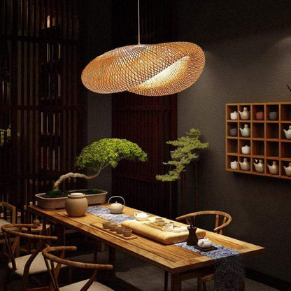 ZenAura | Bamboo LED Pendelleuchte